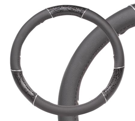 фотографии оплетка из искусственной кожи, женская модель (черный/принт), l 40см awc-cm-06l