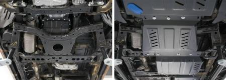 Защита КПП для Nissan Pathfinder R51 (2005-2014) № 222.4166.2