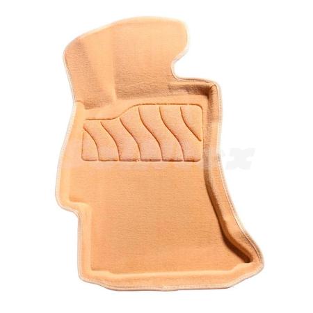 Коврики салона 3D текстильные для Subaru XV (2011-2017) бежевые № 84758