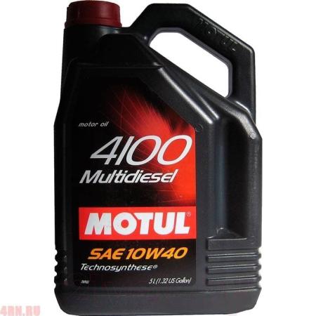 Масло Motul 4100 Multidiesel 10W40 моторное полусинтетическое 5л