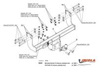 Фаркоп Imiola усиленный для Mercedes Sprinter (W906) шасси 5Т (со двоенными колесами) (2006-2018) № M.024