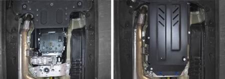 Защита КПП и раздаточной коробки для Kia Stinger 4WD (2018-2023) № 111.2844.1