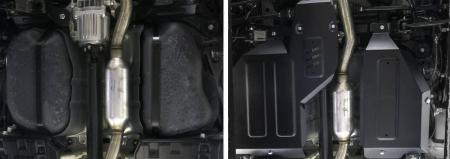 Защита топливного бака и редуктора для Mitsubishi Eclipse Cross 4WD (2018-2025) № 111.4051.1