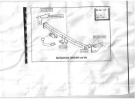 Фаркоп Imiola для Mitsubishi Lancer седан, хэтчбек (1996-2003) № Y.005