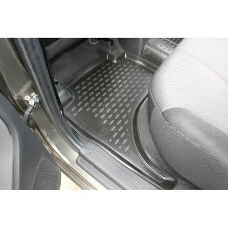 Коврики салона Element 3D для Mitsubishi L200 (2015-2023) бюджетная комплектация № CARMIT00003