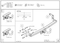 Фаркоп Galia для Hyundai i40 универсал (2011-2019) № H085A