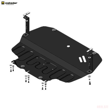 Защита двигателя и КПП для Skoda Octavia (2008-2013) № 72302