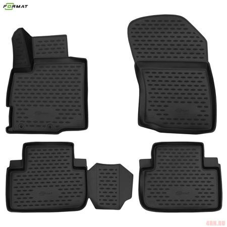 Коврики в салон 3D Format для Mitsubishi Outlander (2012-2022) 2WD № FORMAT.3D.35.28.210