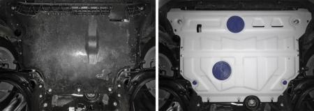 Защита двигателя и КПП для Skoda Karoq (2020-2025) № 333.5125.1