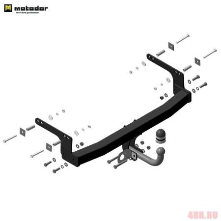 Фаркоп Motodor для Renault Kaptur (2016-2023) № 91711-A