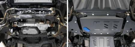 Защита двигателя для Nissan Pathfinder R51 (2005-2014) № 222.4165.2