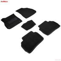 Коврики салона 3D текстильные для Chevrolet Malibu (2016-2025) серые № 89349