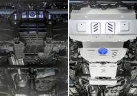 Защита радиатора, двигателя, КПП и раздаточной коробки для Toyota Fortuner 4WD (2015-2025) 4 части № K333.5770.1