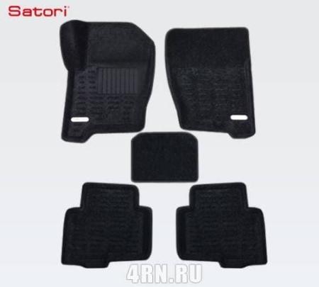 Коврики салона Satori Liner 3D Basic текстильные для Land Rover Discovery 4 (2010-2016) № SI 05-00165