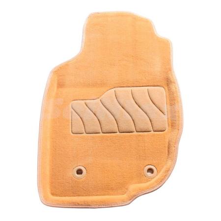 Коврики салона 3D текстильные для Toyota Hilux (2012-2015) бежевые № 84767