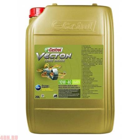 Масло CASTROL Vecton Long Drain 10W40 E6/E9 моторное полусинтетическое 20 л