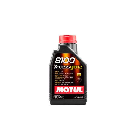 Масло моторное Motul 8100 X-cess GEN2 5W40 синтетическое 1л 109774