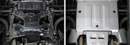 Защита двигателя для Audi A8 (2017-2025) 2-я часть, 3 части № 333.0346.1