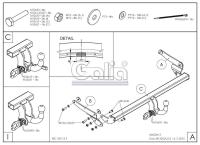 Фаркоп Galia для Mazda 3 хэтчбек (2014-2018) № M132A