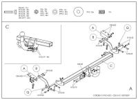 Фаркоп Galia для Peugeot 5008 (2009-2016) № C051A