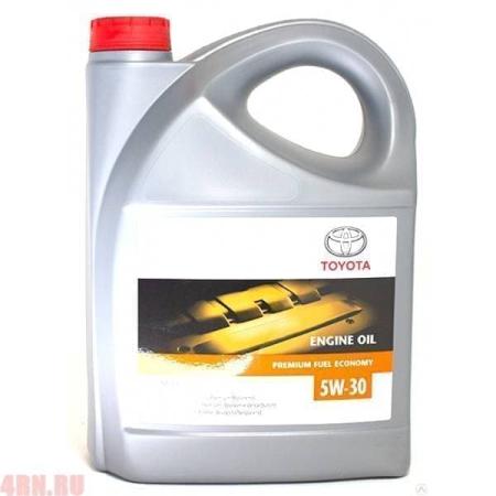 Масло TOYOTA Engine Oil 5W30 моторное синтетическое 5 л SN/ACEA C2 DPF артикул 08880-83389