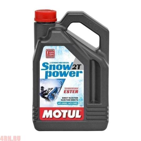 Масло Motul Snowpower полусинтетическое 2T 4 л