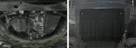 Защита двигателя и КПП для Nissan Qashqai J11 (кроме сборки РФ) (2014-2015) № 111.4153.1