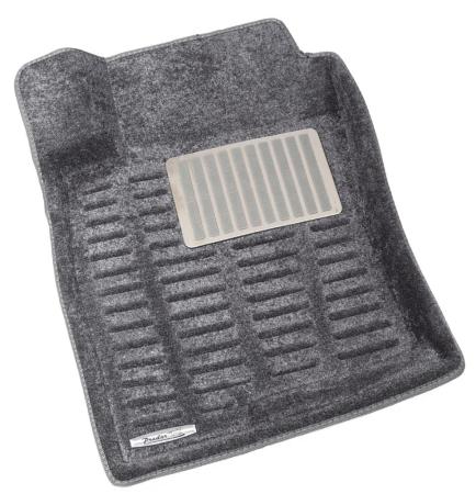 Коврики салона Pradar 3D текстильные серые для Toyota Land Cruiser Prado 120 (2004-2009) № SI 09-00183