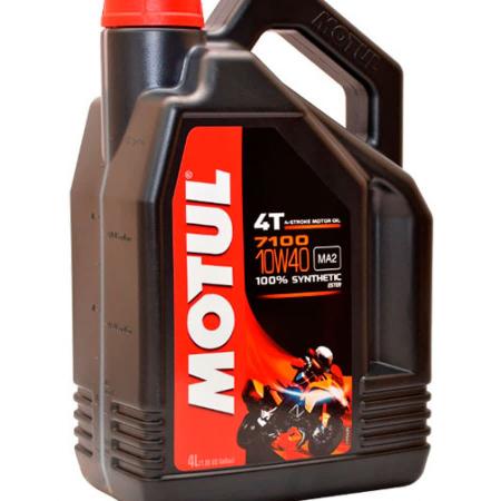 Масло моторное 4T Motul 7100 4T 10W40 синтетическое 4л 104092