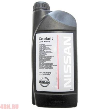 Антифриз NISSAN Coolant готовый -35C зеленый 1 л L248 артикул KE902-99935