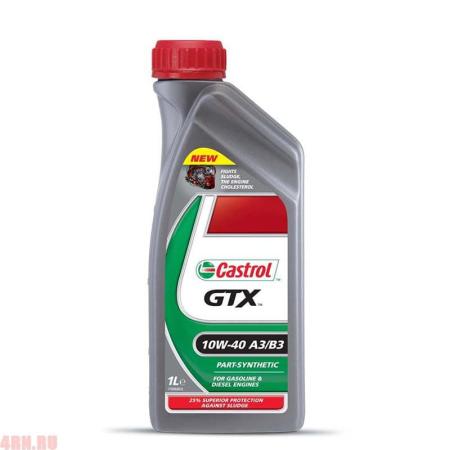 Масло CASTROL GTX 10W40 моторное полусинтетическое 1л артикул 1534BE