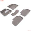 Коврики салона 3D текстильные для Kia Ceed (2012-2018) серые № 84716