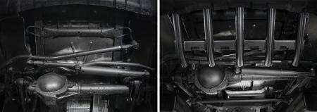 Защита рулевых тяг из трубы для УАЗ Patriot (2016-2025) № 222.6321.1