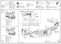 Фаркоп Galia оцинкованный Honda HR-V 2014- № H097A