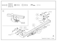 Фаркоп Galia для Peugeot 207 хэтчбек (2006-2012) № P032A