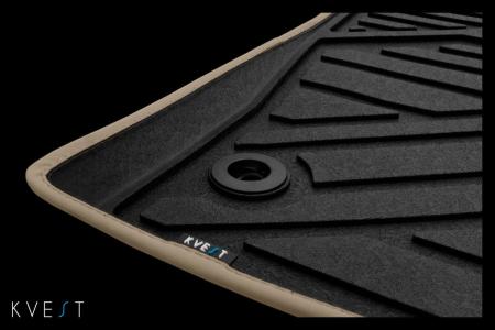 Коврики в салон 3D Kvest для Lexus RX (2015-2022) серые № KVESTLEX00001Kg