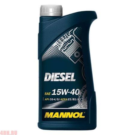 Масло MANNOL Diesel 15W40 моторное минеральное 1л артикул 1205