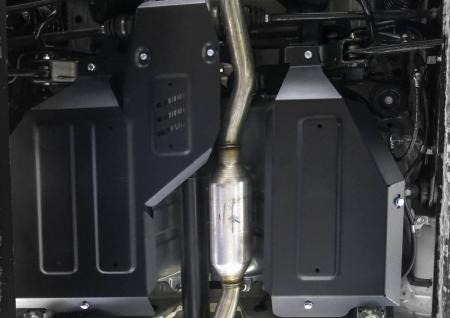 Защита топливного бака и редуктора для Mitsubishi Outlander 4WD (2018-2022) № 111.4051.1