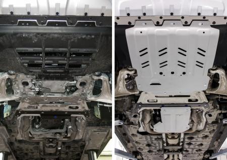 Защита двигателя, КПП и раздаточной коробки для Maserati Levante (2017-2024) 2 части № K333.3603.1