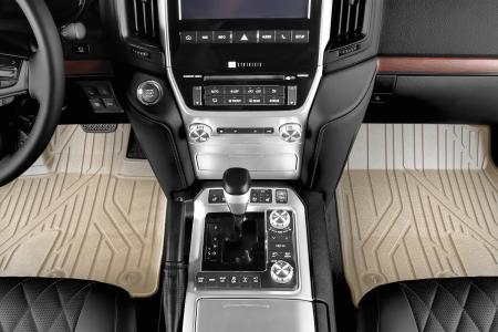 Коврики в салон 3D Kvest для Toyota Land Cruiser 200 (2015-2021) бежевые № KVESTTYT00001Kb2