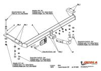 Фаркоп Imiola для Toyota Avensis универсал (1997-2002) твердое крепление № T.011