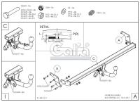 Фаркоп Galia для Hyundai Elantra (2011-2016) съемное крепление шара № H099C