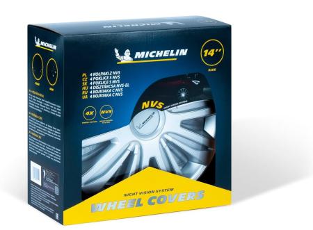 Колпаки колесные MICHELIN 14", "42 Нардо", серебристые, 4 шт. № 300254