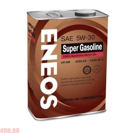 Масло ENEOS Super Gasoline 5W30 SM моторное синтетическое 4л 5W30 син.