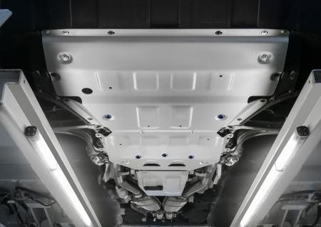 Защита двигателя, КПП и раздаточной коробки для Porsche Cayenne (2017-2025) 3 части № K333.4612.1