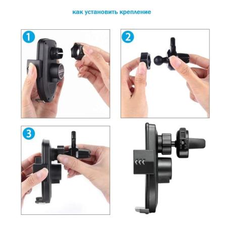 фотографии Беспроводная зарядка с автодоводчиками Модель EGO1,серебро