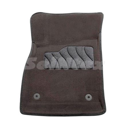 Коврики салона 3D текстильные для Opel Astra J (2010-2015) серые № 82190