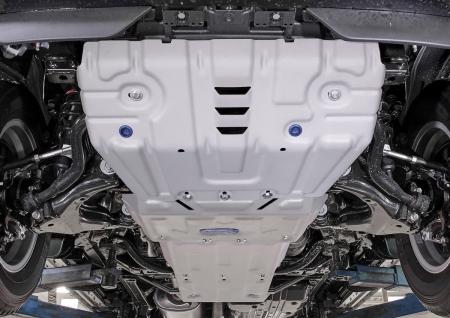 Защита радиатора, двигателя, КПП и раздаточной коробки для Lexus GX 460 (2010-2023) 3 части № K333.9516.1