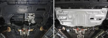 Защита двигателя и КПП для Skoda Rapid (2017-2020) № 333.5842.1