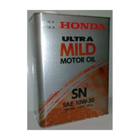 Масло моторное полусинтетическое HONDA ULTRA MILD SN/GF-5 10W30 4L (Япония)